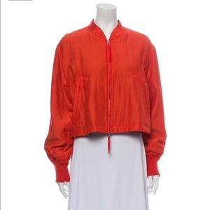 T by Alexander Wang red / orange cropped jacket